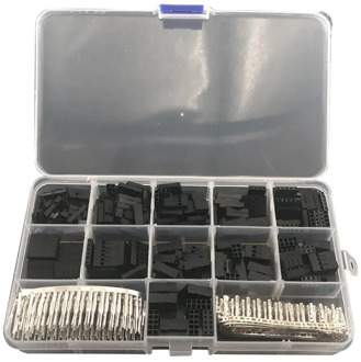620pcs Dupont Connector 2.54mm, Dupont Cable Jumper Wire Pin Header Housing Kit, Male Crimp Pins+Female Pin Terminal Connector