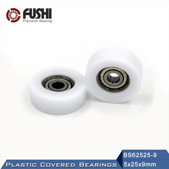625 ZZ Ball Bearing Covered With POM Plastic 5*25*9 mm ( 2 PCS ) Plastic Pulley Bearings 625 Z 2Z