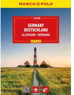 62Damrak Duitsland Wegenatlas 27/28 Marco Polo - Marco Polo Atlassen