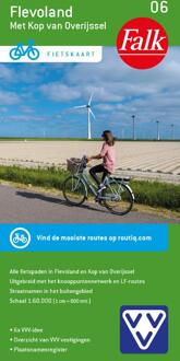 62Damrak Falk Vvv Fietskaart 06 Flevoland - Falkplan Fietskaart