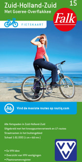 62Damrak Fietskaart 12. Zuid-Holland Zuid - Falkplan Fietskaart