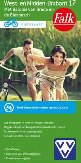 62Damrak Fietskaart 17. West - Midden Brabant - Falkplan Fietskaart