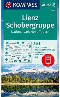 62Damrak KOMPASS Wanderkarte Lienz, Schobergruppe, Nationalpark Hohe Tauern 1:50 000