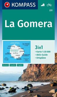 62Damrak Kompass Wk231 La Gomera - Kompass Wanderkarten
