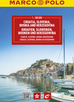 62Damrak Kroatië, Slovenië, Bosnië Wegenatlas Marco Polo - Marco Polo Atlassen