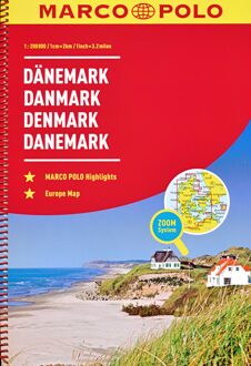 62Damrak Marco Polo Reiseatlas Dänemark 1:200.000