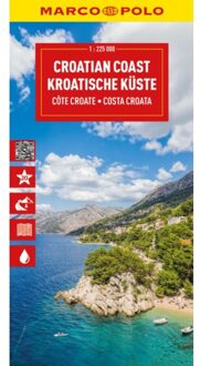 62Damrak Marco Polo Wegenkaart Kroatische Kust, Istrië, Dalmatië - Marco Polo Wegenkaart