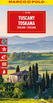 62Damrak Marco Polo Wegenkaart Toscane - Marco Polo Wegenkaart