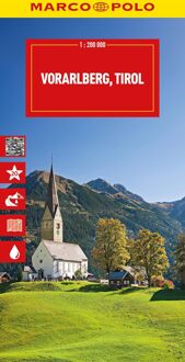62Damrak Marco Polo Wegenkaart Vorarlberg, Tirol - Marco Polo Wegenkaart