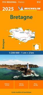 62Damrak Michelin 512 Bretagne 2025 - Regionale Kaarten Michelin