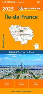 62Damrak Michelin 514 Ile-De-France 2025 - Regionale Kaarten Michelin