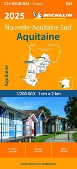 62Damrak Michelin 524 Aquitaine 2025 - Regionale Kaarten Michelin