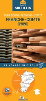 62Damrak Michelin Wegenkaart 520 Franche-Comté 2026 - Regionale Kaarten Michelin