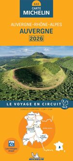 62Damrak Michelin Wegenkaart 522 Auvergne 2026 - Regionale Kaarten Michelin