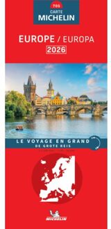 62Damrak Michelin Wegenkaart 705 Europa 2026 - Nationale Kaarten Michelin