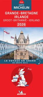 62Damrak Michelin Wegenkaart 713 Groot-Brittanië 2026 - Nationale Kaarten Michelin