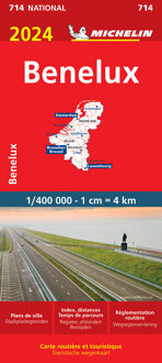 62Damrak Michelin Wegenkaart 714 Benelux 2024 - Nationale Kaarten Michelin