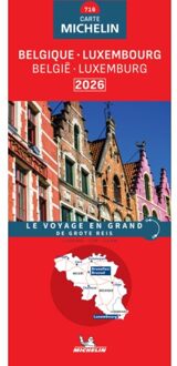 62Damrak Michelin Wegenkaart 716 België / Luxemburg 2026 - Nationale Kaarten Michelin