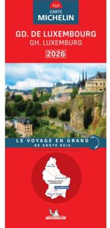 62Damrak Michelin Wegenkaart 717 Luxemburg 2026 - Nationale Kaarten Michelin
