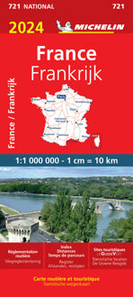 62Damrak Michelin Wegenkaart 721 Frankrijk 2024 - Nationale Kaarten Michelin
