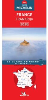 62Damrak Michelin Wegenkaart 721 Frankrijk 2026 - Nationale Kaarten Michelin