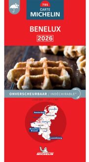 62Damrak Michelin Wegenkaart 795 Benelux Scheurvast 2026 - Nationale Kaarten Michelin