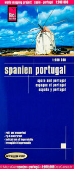 62Damrak Reise Know-How Landkaart - Spanien/Portugal - 1:900.000