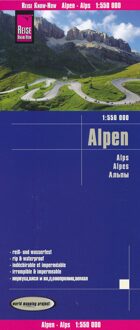 62Damrak Reise Know-How Landkarte Alpen 1:550.000