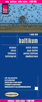 62Damrak Reise Know-How Landkarte Baltikum 1 : 600.000 : Estland, Lettland, Litauen und Region Kaliningrad