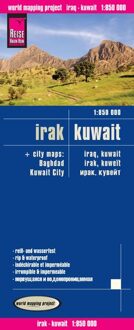 62Damrak Reise Know-How Landkarte Irak, Kuwait 1 : 850.000