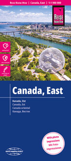 62Damrak Reise Know-How Landkarte Kanada Ost 1 : 1.900.000