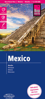 62Damrak Reise Know-How Landkarte Mexiko 1 : 2.250.000