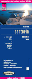 62Damrak Reise Know-How Landkarte Santorin 1 : 25 000