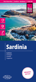 62Damrak Reise Know-How Landkarte Sardinien 1 : 200.000