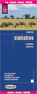 62Damrak Reise Know-How Landkarte Simbabwe  1 : 800.000