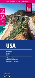 62Damrak Reise Know-How Landkarte USA 1 : 4.700.000