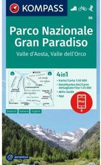 62Damrak Wandelkaart 86 Parco Nazionale Gran Paradiso | Kompass