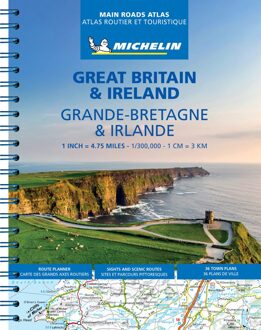 62Damrak Wegenatlas Great Britain and Ireland 2025 - Groot Brittannie en Ierland | Michelin