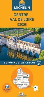 62Damrak Wegenkaart - landkaart 518 Centre - Val de Loire 2026 | Michelin