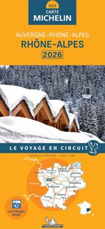 62Damrak Wegenkaart - landkaart 523 Rhône-Alpes - Auvergne 2026 | Michelin