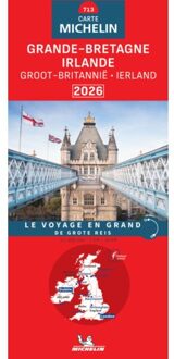62Damrak Wegenkaart - landkaart 713 Groot-Brittannië / Ierland 2026 | De grote reis | Michelin