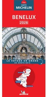 62Damrak Wegenkaart - landkaart 714 Benelux 2026 | Michelin
