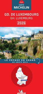 62Damrak Wegenkaart - landkaart 717 Gr. H. Luxemburg 2026 | Michelin