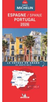 62Damrak Wegenkaart - landkaart 734 Spanje / Portugal 2026 | Michelin