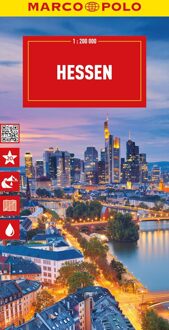 62Damrak Wegenkaart - landkaart D06 Hessen | Marco Polo