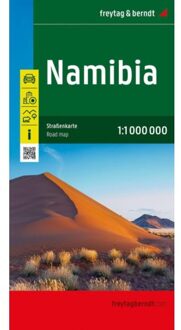 62Damrak Wegenkaart - landkaart Namibië - Namibia | Freytag & Berndt