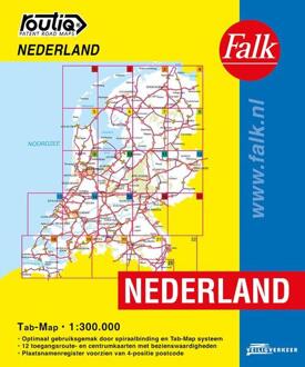 62Damrak Wegenkaart - landkaart Nederland Tab Map | Falk