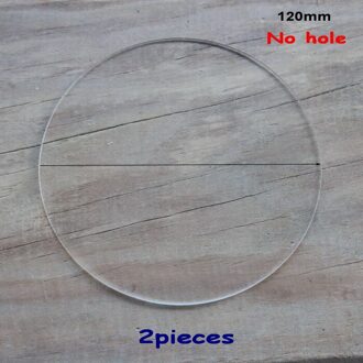 63Mm/76Mm/101Mm/120Mm Ronde Geen Gat Blank Helder Acryl Cirkel Pad 2.4in/3.0in/4in/4.7in -AC1046 120 MM(4.72 In)2stk