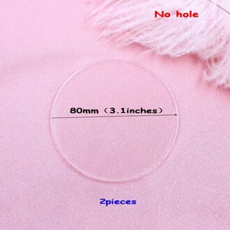 63Mm/76Mm/101Mm/120Mm Ronde Geen Gat Blank Helder Acryl Cirkel Pad 2.4in/3.0in/4in/4.7in -AC1046 80 MM(3.1 In)-2stk