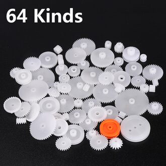 64 Soorten Plastic As Enkele Dubbele Laag Crown Worm Gears Cog Wielen M0.5 Voor Robot Diy Nodig